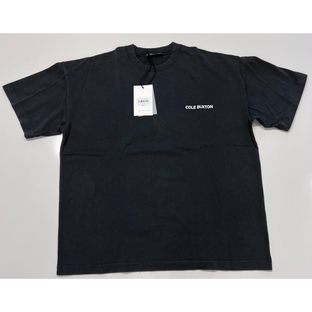 Cole Buxton Sportswear Stud T-Shirt Black Oversized Boxy Logo Tee multiple sizes